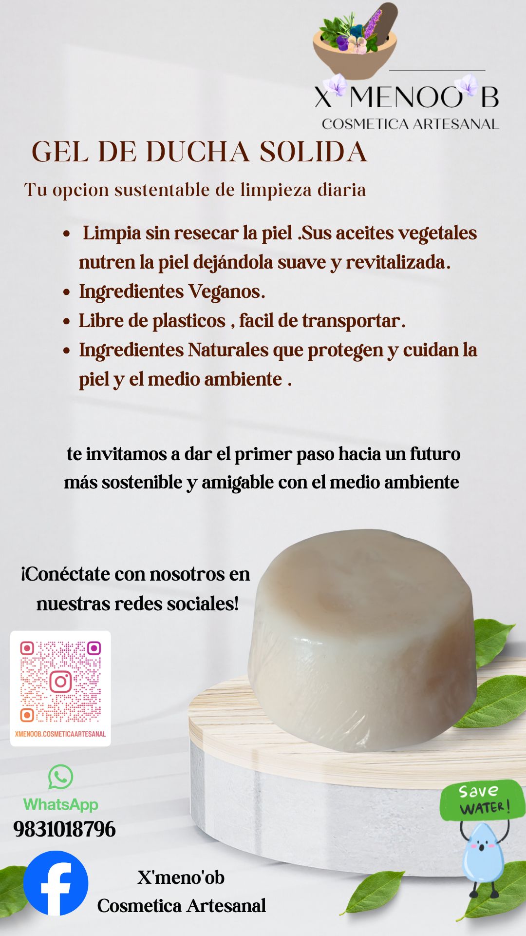 Gel de ducha sólido